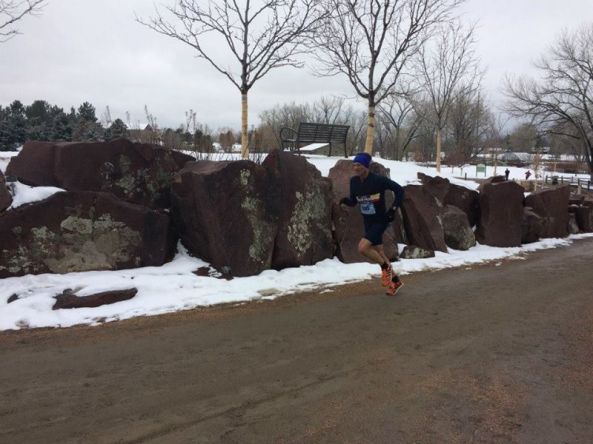 Snowman stampede finish